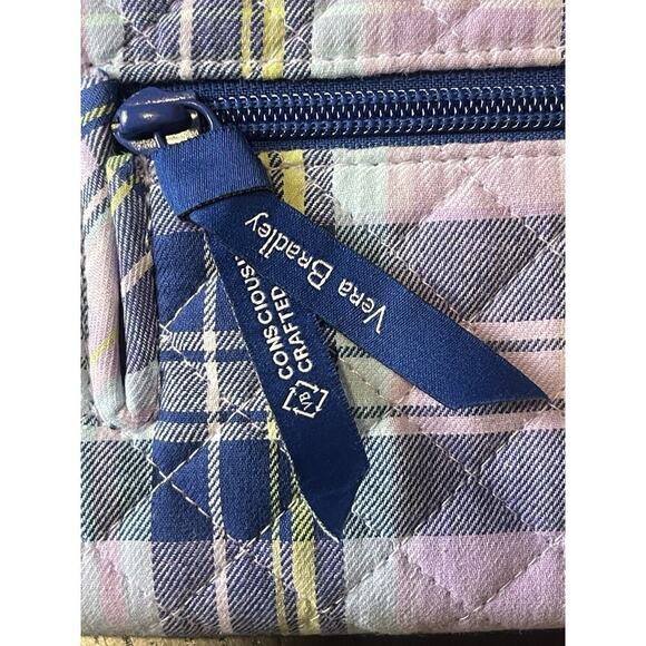 Vera Bradley Boho Crossbody in Amethyst Plaid Purple matching wallet NWT​​ - Picture 8 of 12